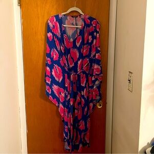 IMAN Global Chic Belted Caftan Dress